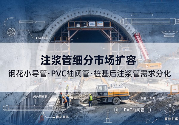 荔浦注浆管细分市场扩容，隧道钢花小导管、PVC 袖阀管、桩基后注浆管需求分化